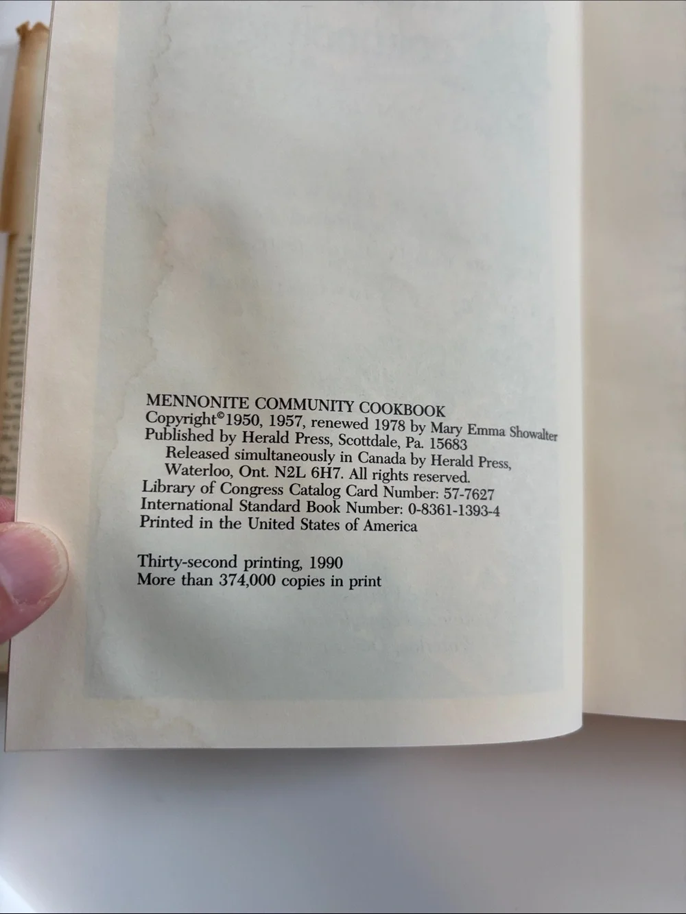 Bundle 2/$30! Vintage Mennonite Cookbook 1990 Printing